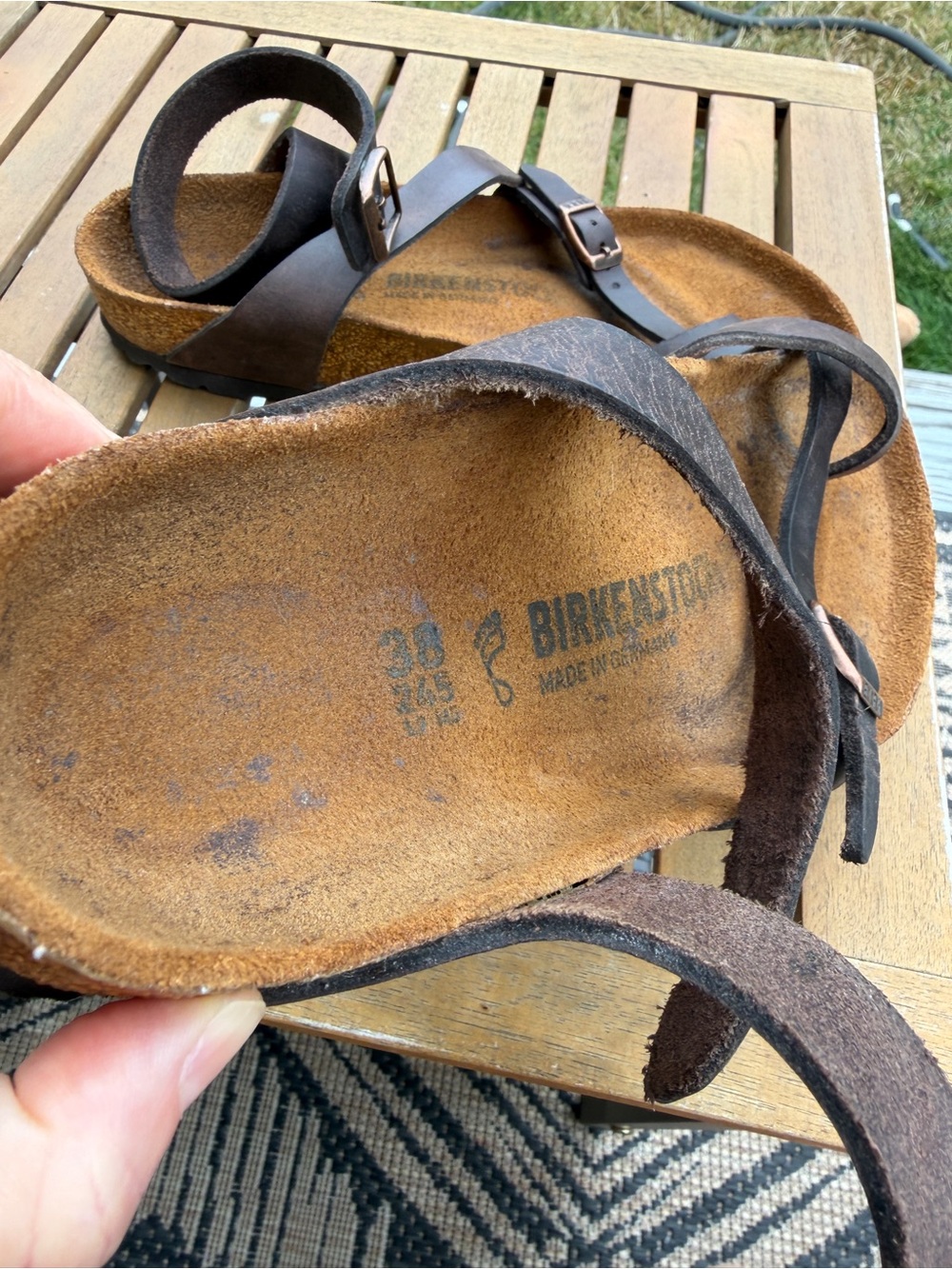 Birkenstock Yara Brown Leather Strappy Sandals - Picture 9 of 16